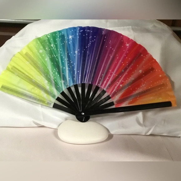 FairySandy Large Rave Fan. 25” wide. 15” Tall. New - Picture 1 of 4